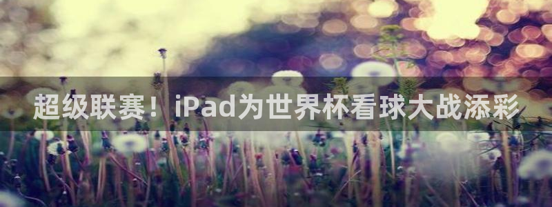 世界杯视频：超级联赛！iPad为世界杯看球大战添彩
