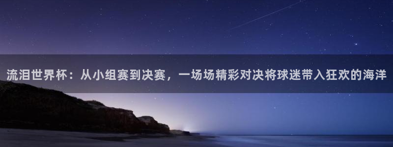 2026 世界杯：流泪世界杯：从小组赛到决赛，一场场精彩对决将球迷带入狂欢的海洋